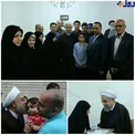 دیدار سرزده روحانی با خانواده‌های معظم شهیدان +عکس