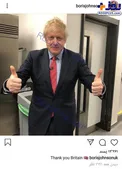 بوریس جانسون پس از پیروزی در انتخابات+عکس
