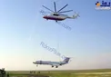 حمل هواپیما با هلیکوپتر +عکس