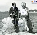 تیپ آلبرت انیشتین هنگام تفریح +عکس