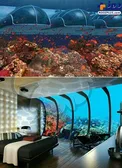 نمایی فوق العاده زیبا از هتلی در اعماق دریا +عکس