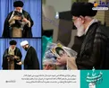 پیراهن عزاداری شهید خردسال حادثه تروریستی اهواز در دستان رهبر انقلاب+عکس