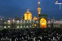 تصویری از حرم رضوی در شب نیمه‌شعبان