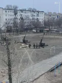 عکس/ توپخانه ارتش اوکراین در مناطق مسکونی
