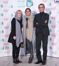 هدی زین العابدین و پدر و خواهرش در اکران کرگدن/عکس