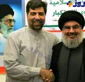 عکس یادگاری صمیمانه شهید رکن آبادی با سید حسن نصرالله