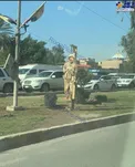 نصب سرباز اعدام‌ شده نظامی آمریکایی در بغداد + عکس