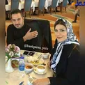 همسر سابق مجری معروف در کنار بازیگر مشهور در رستورانی زیبا + عکس