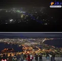 عکسی تکان‌دهنده از ژاپن قبل و بعد از زلزله