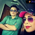 سلفی جالب بازیگر مشهور و همسرش