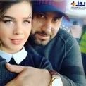 خواننده مشهور و همسرش در آغوشش+عکس