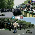 عکس/ ادای احترام یک سرباز به شهدای حادثه تروریستی تهران