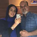خانم بازیگر جوان و پرحاشیه و پدرش+عکس