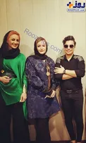 تیپ متفاوت نعیمه نظام دوست درکنار محسن ابراهیم زاده/عکس