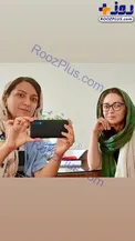 استایل متفاوت نیکی کریمی در کنار دوستش+عکس