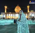 تیپ خانم بازیگر در سفر به مکانی مقدس! + عکس
