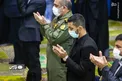عکس/ قهرمان المپیک در نماز جمعه تهران