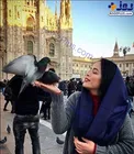 عکس/ کفتربازی خا‌نم با‌ز‌یگر ‌در خا‌رج از ایران!