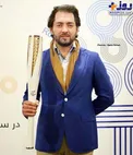 عکس/ مشعل المپيک زمستانى ٢٠١٨ در دستان بازیگر مشهور ایرانی