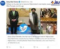 عکس/ عکس یادگاری مایک پمپئو با رییس طالبانی حکومت جدید افغانستان