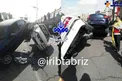 سانحه عجيب رانندگي در تبريز/عكس