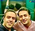 سلفى آسانسورى بهرنگ علوى در كنار مصطفى زمانى