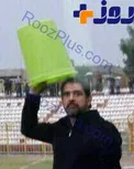 حركت عجيب فيروز كريمي در زمين فوتبال +عكس
