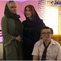 تیپ متفاوت بازیگر پیشکسوت با همسر فوق العاده جوانش+عکس