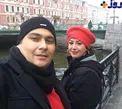 تیپ متفاوت بازیگر مشهور طنز و همسرش در روسیه+عکس