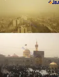 طوفان و گرد و غبار مشهد را فرا گرفت/عکس