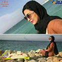 تیپ و ژست متفاوت خانم بازیگر لب ساحل+ عکس
