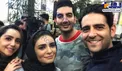 سلفی دسته جمعی بازیگران مانکن در پشت صحنه