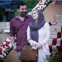 تیپ و ژست خاص خانم بازیگر در کنار همسر هنرمندش + عکس