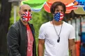 پرچم آمریکا و بریتانیا ماسک بازیگران ایرانی شد/ عکس