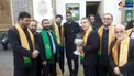عکس/ بازیکن پرسپولیس خادم حرم حضرت عبدالعظیم(ع) شد