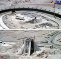 تصويری از مراحل ساخت استاديوم و ميدان آزادی