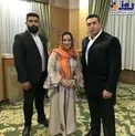 بهنوش بختیاری با بادیگاردها در مراسم افطاری! +عکس