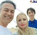 سلفی بازیگر مرد ایرانی و خانواده + عکس