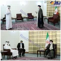 دیدار وزیر خارجه قطر با رئیس جمهور منتخب/ عکس