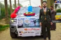 تزیین متفاوت یک ماشین عروس با عکس حاج قاسم و حاج ابومهدی