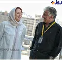 خنده های همسر مجری مشهور و پر حاشیه در کنار آقای بازیگر