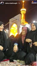 خبرنگار زن ۲۰:۳۰ در حرم امام رضا(ع)+عکس