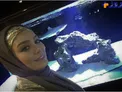سلفی خانم بازیگر با آکواریومی زیبا