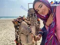 چهره عجیب بهاره افشاری در سلفی اش با یک شتر+عکس