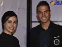 عكس يادگاري بازيگر زن معروف با بدل رونالدو