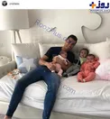 بچه داری جالب و بامزه فوتبالیست مشهور و پرطرفدار+عکس