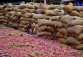 عکسی جالب از بازار فروش پیاز در  هند