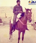 عکس دیده نشده حاج قاسم سوار بر اسب