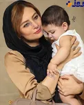 بازیگر زن معروف سینما و فرزند تازه متولد شده اش/ عکس