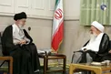 آیت‌الله صافی گلپایگانی و رهبر انقلاب در یک قاب/عکس